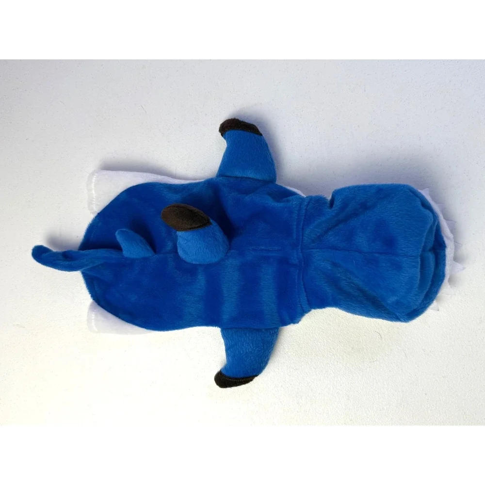 Pet Halloween Blue Shark Dog Costume Small Plush Fleece Fin Teeth Ocean Sea Jaws